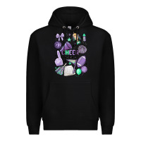 Black cheer mom Premium Hoodie - MaliasSmallBusiness