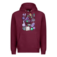 Burgundy cheer mom Premium Hoodie - MaliasSmallBusiness