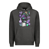 Charcoal Heather cheer mom Premium Hoodie - MaliasSmallBusiness