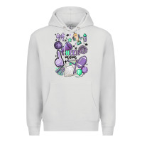 Dove Grey cheer mom Premium Hoodie - MaliasSmallBusiness