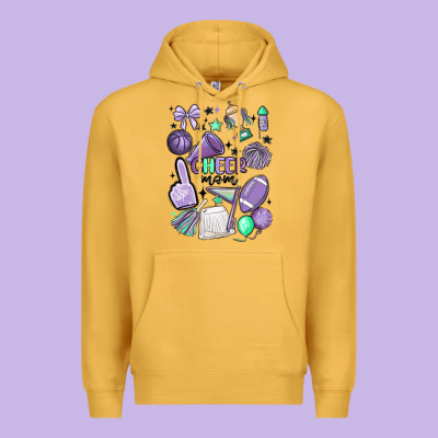 Cheer Mom Premium Hoodie Designed By Maliassmallbusiness