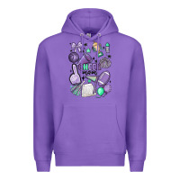 Purple cheer mom Premium Hoodie - MaliasSmallBusiness