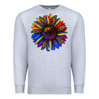 Heather Grey pride sunflower Premium Sweatshirt - JahusDesignShop