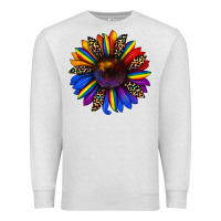 Oatmeal Heather pride sunflower Premium Sweatshirt - JahusDesignShop