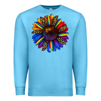 Ocean Blue pride sunflower Premium Sweatshirt - JahusDesignShop