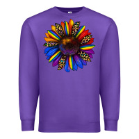 Purple pride sunflower Premium Sweatshirt - JahusDesignShop