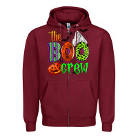 Burgundy the boo crew Zipper Hoodie - Zillion Design Studio