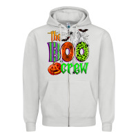 Dove Grey the boo crew Zipper Hoodie - Zillion Design Studio