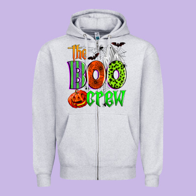 The Boo Crew Zipper Hoodie Designed By Zillion Design Studio