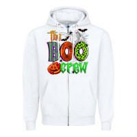 White the boo crew Zipper Hoodie - Zillion Design Studio
