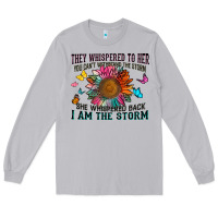 Moon Dust they whispered to her you can't withstand the stor Long Sleeve Tee - Zillion Design Studio