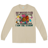 Mushroom they whispered to her you can't withstand the stor Long Sleeve Tee - Zillion Design Studio