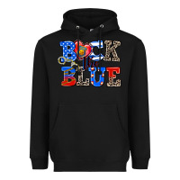 Black back the blue Heavyweight Hoodie - AdoDesignShop