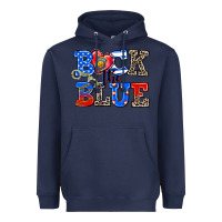 Navy back the blue Heavyweight Hoodie - AdoDesignShop