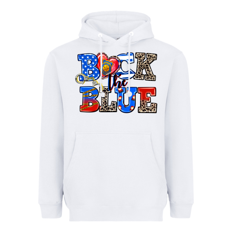 Back The Blue Heavyweight Hoodie by AdoDesignShop | Teevron