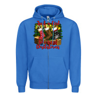 True Royal just a girl who loves christmas Zipper Hoodie - RanaPortraitStore