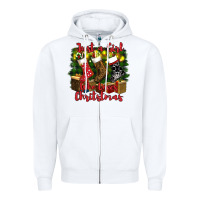 White just a girl who loves christmas Zipper Hoodie - RanaPortraitStore