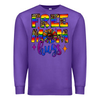 Purple free mom hugs Premium Sweatshirt - JahusDesignShop