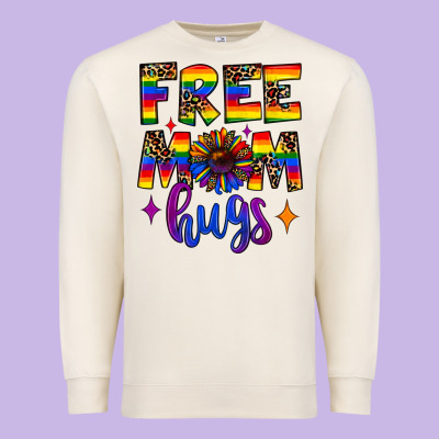 Free Mom Hugs Premium Sweatshirt Designed By Jahusdesignshop