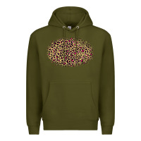 Army Green Leopard Pattern Premium Hoodie - RanaPortraitStore
