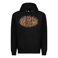 Black Leopard Pattern Premium Hoodie - RanaPortraitStore