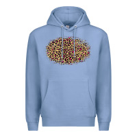 Colony Blue Leopard Pattern Premium Hoodie - RanaPortraitStore