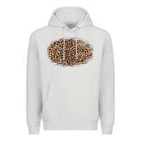 Dove Grey Leopard Pattern Premium Hoodie - RanaPortraitStore
