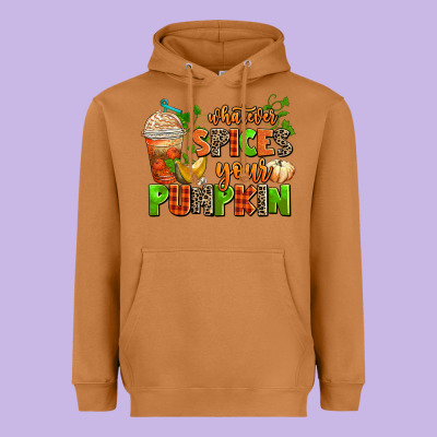 Whatever Spices Your Pumpkin Heavyweight Hoodie Designed By Adodesignshop