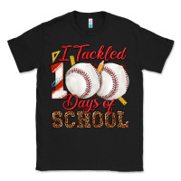 Black i tackled 100days of school baseball Classic Tee - texasbilliewilder
