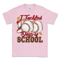 Bubblegum Pink i tackled 100days of school baseball Classic Tee - texasbilliewilder