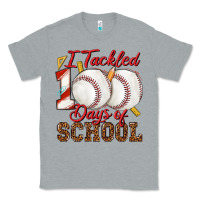Heather Grey i tackled 100days of school baseball Classic Tee - texasbilliewilder