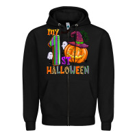 Black my 1st halloween Zipper Hoodie - Zillion Design Studio