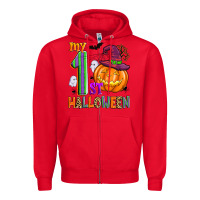 Red my 1st halloween Zipper Hoodie - Zillion Design Studio