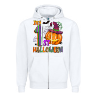 White my 1st halloween Zipper Hoodie - Zillion Design Studio