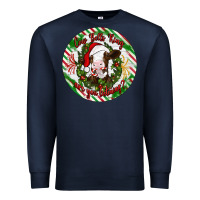 Navy Christmas cow bells ring are you listening Premium Sweatshirt - Artiststas