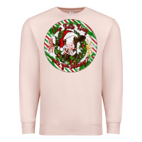 Pale Pink Christmas cow bells ring are you listening Premium Sweatshirt - Artiststas