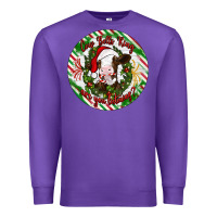 Purple Christmas cow bells ring are you listening Premium Sweatshirt - Artiststas