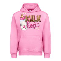Fuchsia Pink milkaholic girls Urban Hoodie - NancyCooperArtShop