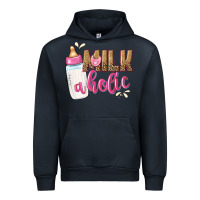 Navy milkaholic girls Urban Hoodie - NancyCooperArtShop