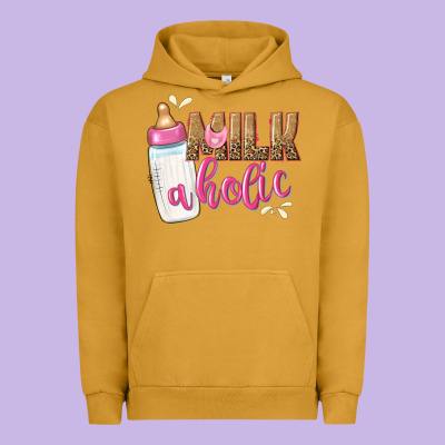 Milkaholic Girls Urban Hoodie Designed By Nancycooperartshop