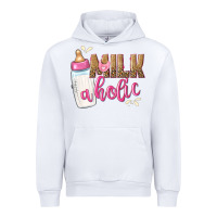 White milkaholic girls Urban Hoodie - NancyCooperArtShop