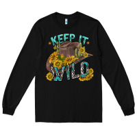 Black keep it wild tbw Long Sleeve Tee - texasbilliewilder