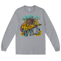 Heather Grey keep it wild tbw Long Sleeve Tee - texasbilliewilder