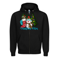 Black christmas vibes Zipper Hoodie - RanaPortraitStore