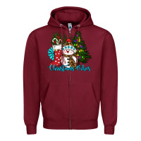 Burgundy christmas vibes Zipper Hoodie - RanaPortraitStore