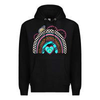 Black race rainbow Premium Hoodie - AdoDesignShop