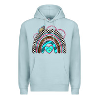 Blue Mist race rainbow Premium Hoodie - AdoDesignShop