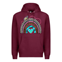 Burgundy race rainbow Premium Hoodie - AdoDesignShop