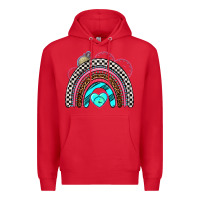 Red race rainbow Premium Hoodie - AdoDesignShop