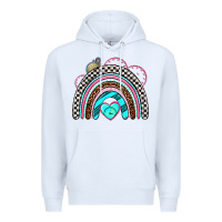 White race rainbow Premium Hoodie - AdoDesignShop